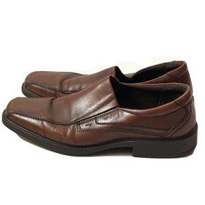Ecco | Shoes | Ecco Brown Leather Slip 